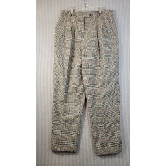 Orvis Gray Plaid Straight Leg Pants 0143 - Picture 1 of 10
